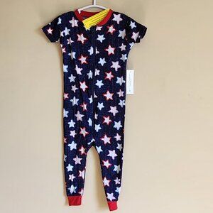 Way to Celebrate Star Spangled Family Sleep PJ Onesie Size 18Months NWT